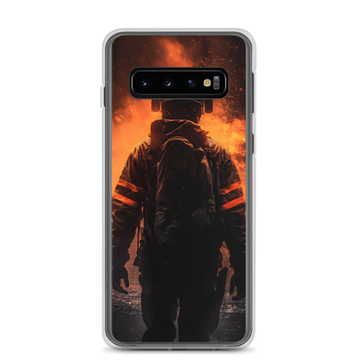 Coque Samsung® Firefighter in the flames