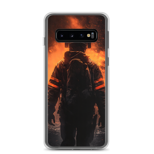 Samsung® Case Firefighter in the flames