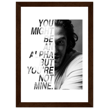 Framed Poster Quote by SCOTT MCCALL - TYLER POSEY