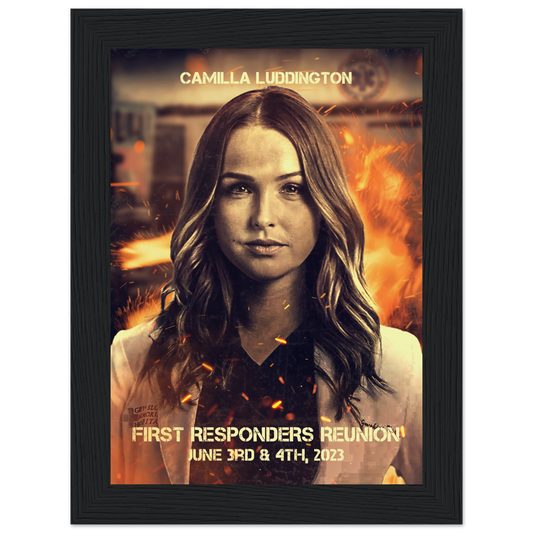 Poster premium en papier mat encadré en bois CAMILLA LUDDINGTON