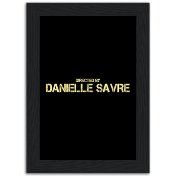 Premium poster in matte paper framed in wood Directed By Danielle Savre